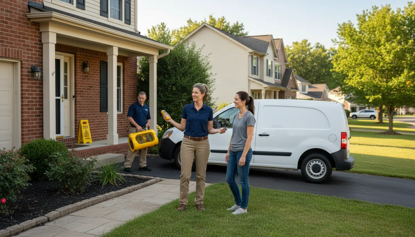 Water restoration image for Water Damage & Restoration Services in Koeltztown, MO
